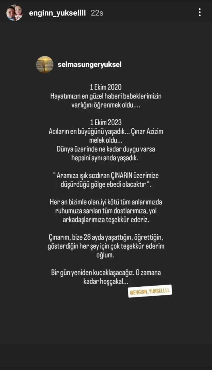 Ünlü oyuncu 2 yaşındaki oğlunu kaybetti