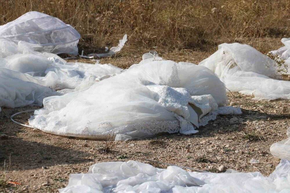 Görenleri bir hayli şaşırttı: Dere kenarına atılmış