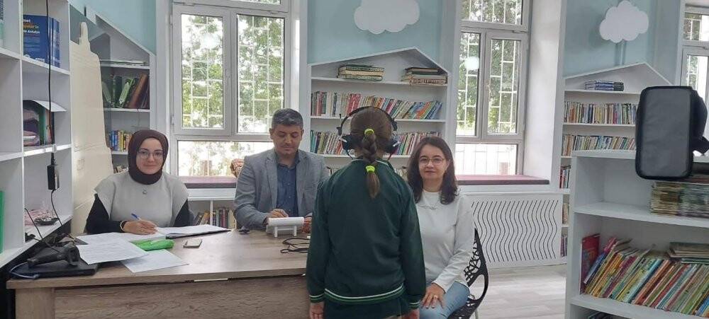 Karapınar’da ilkokul öğrencilerine işitme testi yapıldı