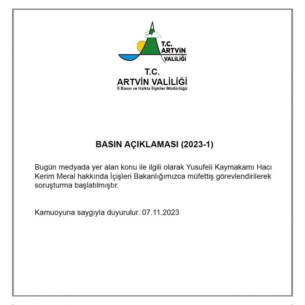 Yediği yemeğin parasını ödemeyen kaymakama soruşturma