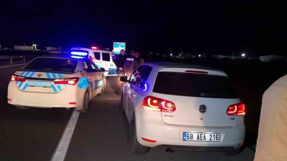 Konya yolunda film sahnelerini aratmayan kovalamaca