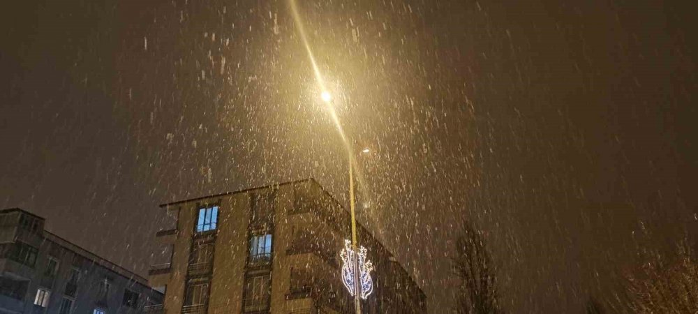 Mevsimin ilk karı şehirde heyecana sebep oldu