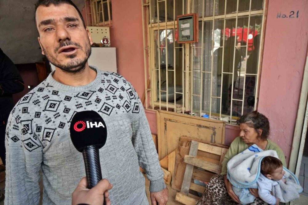 2 aylık ‘Can’ bebek alevler arasında kaldı