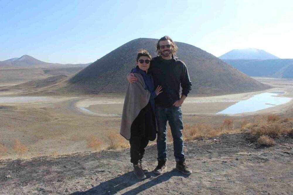 Meke Gölü kış mevsiminde de yabancı turistlerin uğrak yeri oluyor