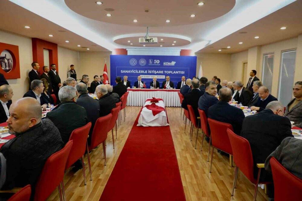 Bakan Şimşek, Konya OSB’de sanayicilerle buluştu