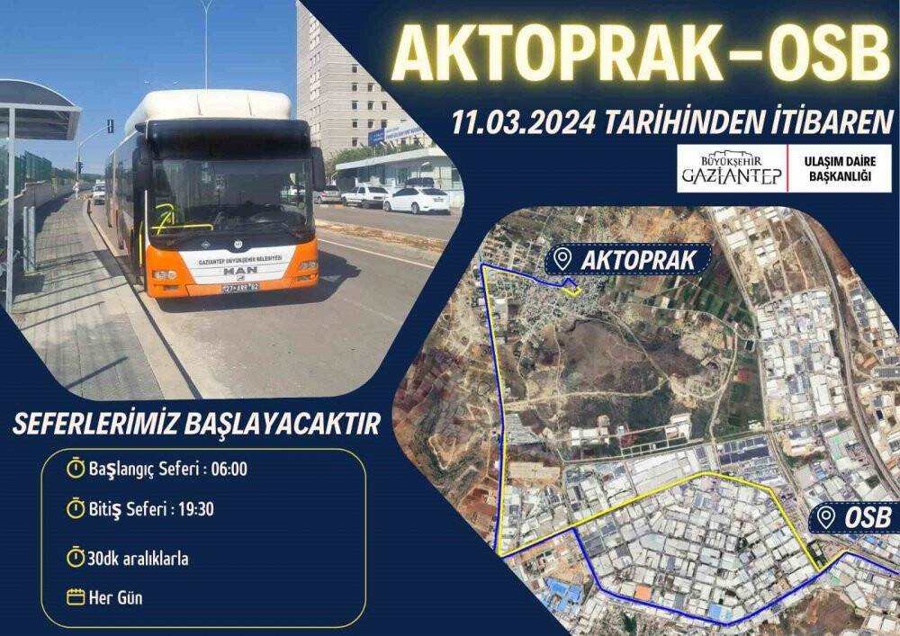 Gaziantep Büyükşehir 3 yeni otobüs hattını hizmete açıyor