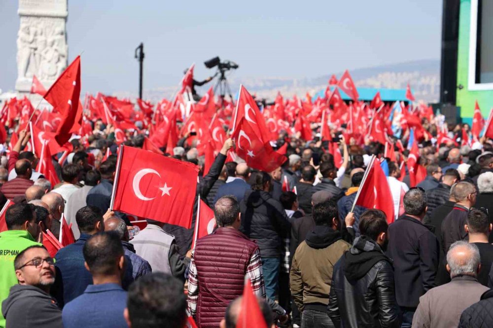 Cumhurbaşkanı Erdoğan, büyük İzmir mitinginde konuştu