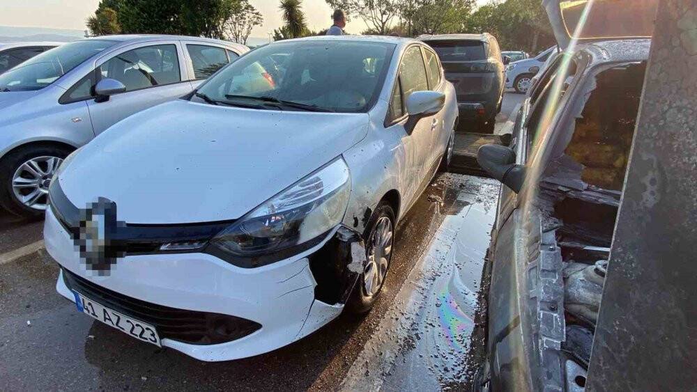 Otomobilde yangın paniği: Sürücü ölümden döndü