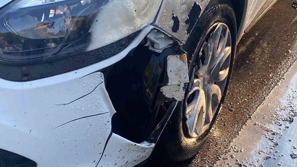 Otomobilde yangın paniği: Sürücü ölümden döndü