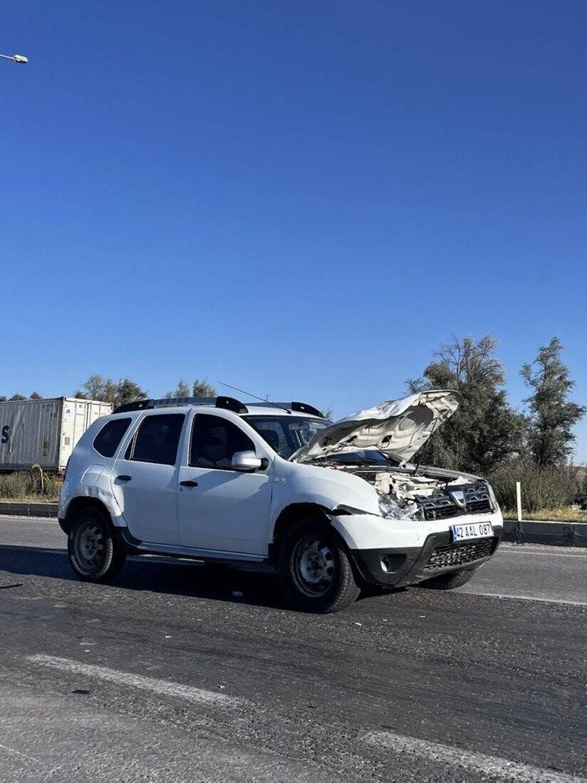 Konya’da motosiklet ile otomobil çarpıştı: 2 yaralı