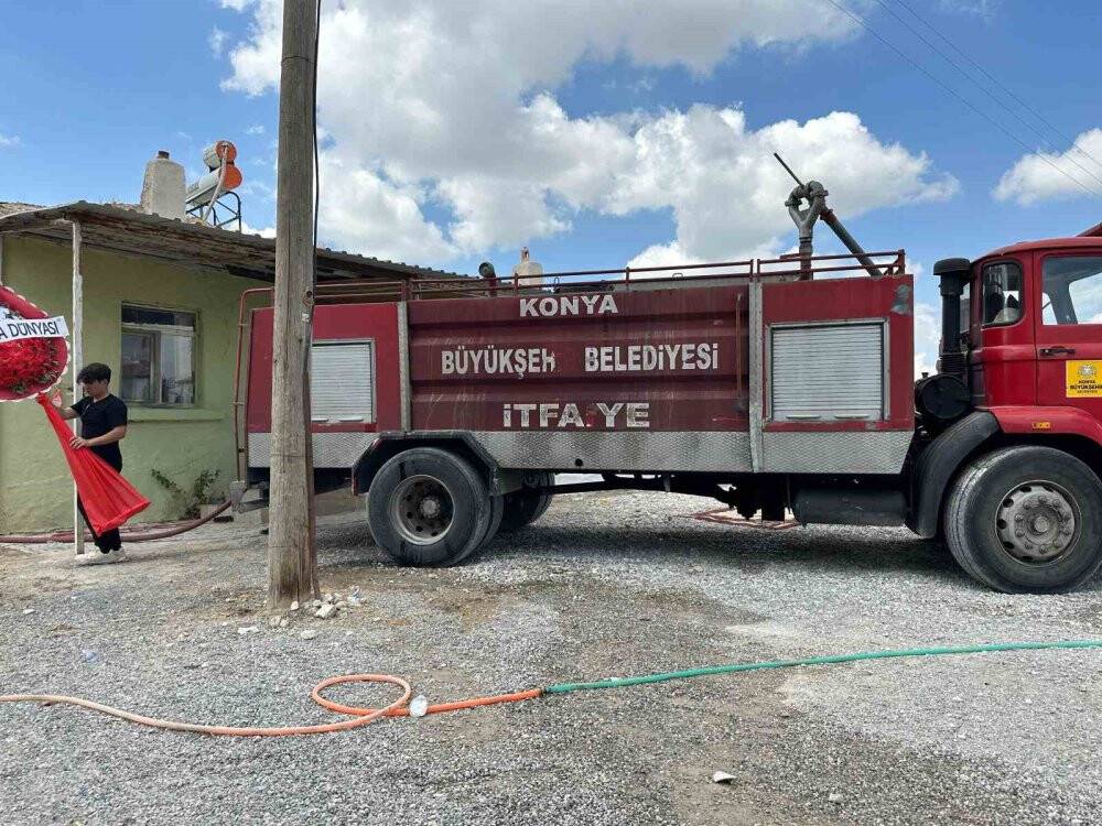 Konya’da düğün pilavı alev aldı