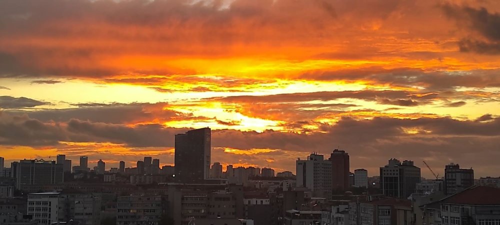 Ankara’da muhteşem gün batımı manzarası