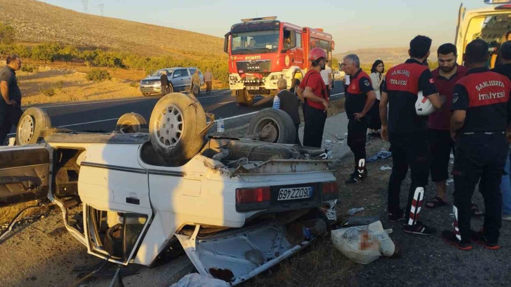 Şanlıurfa’da otomobil devrildi: 5 yaralı