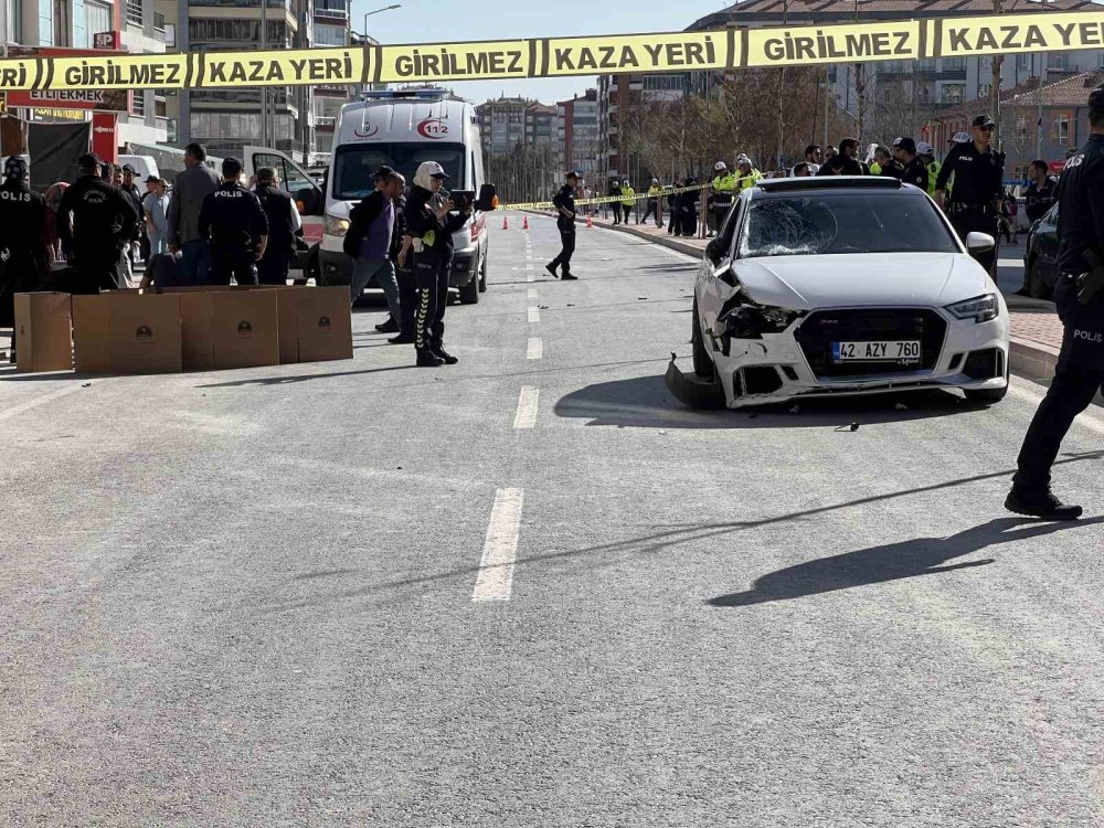 Konya'da tomobil çocuklara çarptı: 1 ölü, 1 yaralı