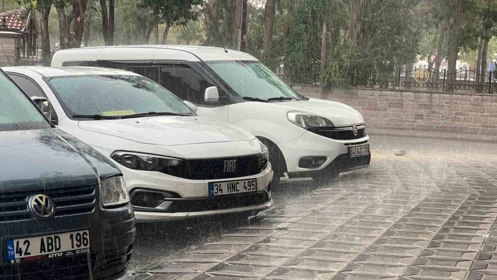 Konya’da "rahmet" serinletti