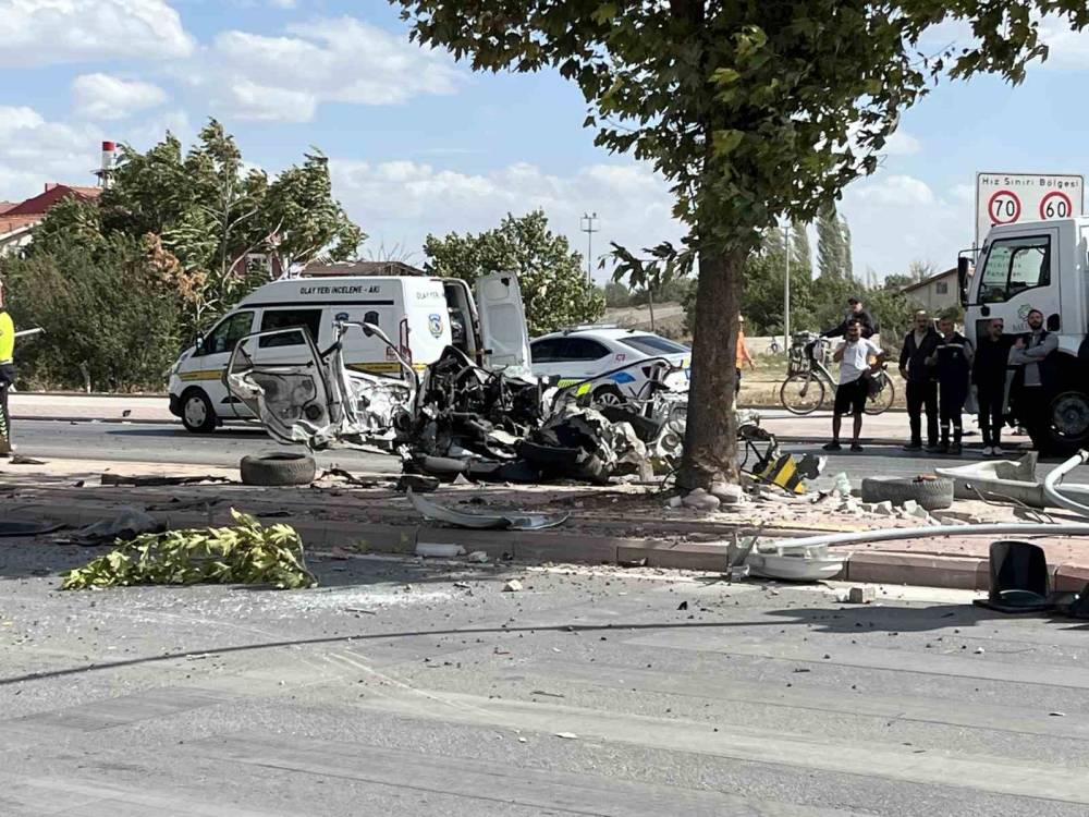 Konya'daki cinayet gibi kazanın görüntüleri ortaya çıktı