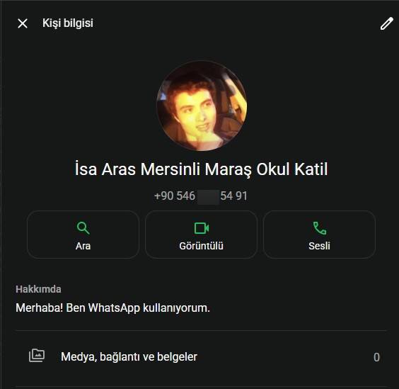 6 kişinin katilini profil resmi yapmış!