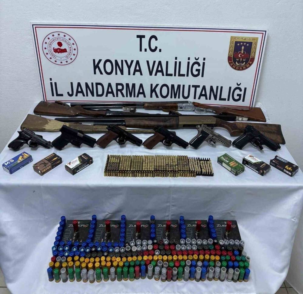 Konya’da jandarmadan silah operasyonu