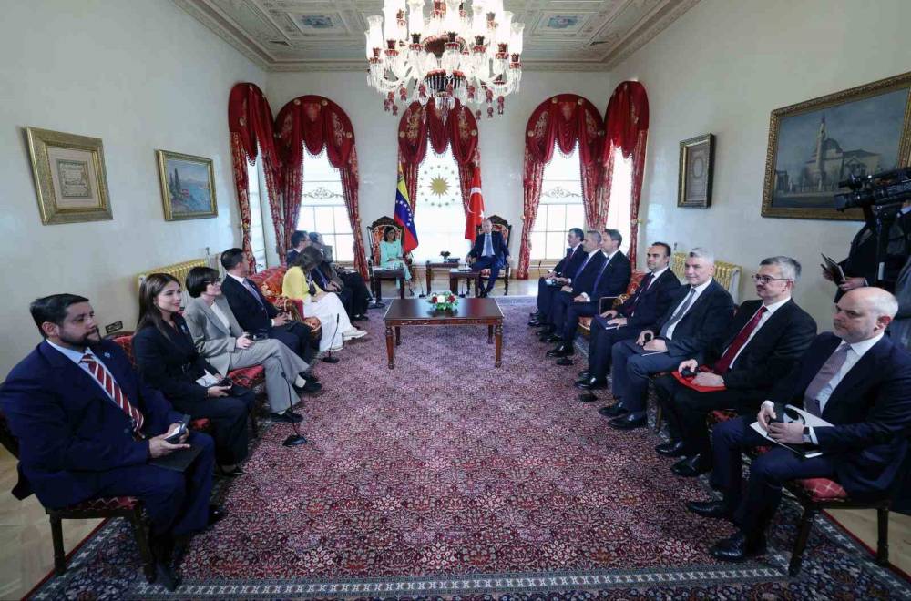 Cumhurbaşkanı Erdoğan, Venezuela Cumhurbaşkanı Vekili Rodriuez ile görüştü