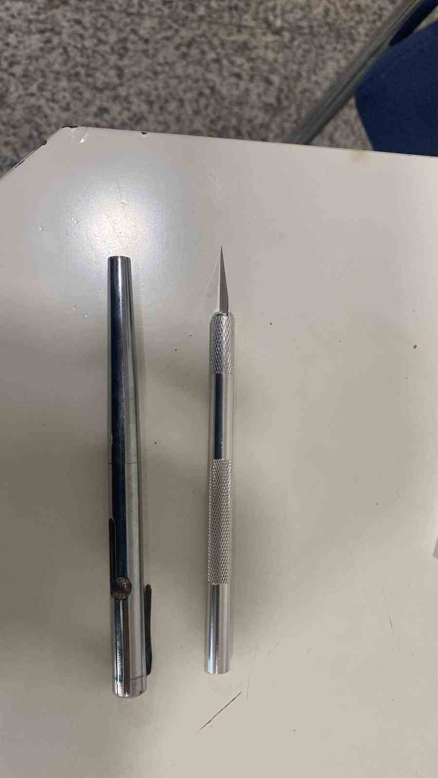 Bakırköy Adliyesinekalem görünümlü silahla girmeye çalışan 2 şüpheli x-ray’de fark edildi