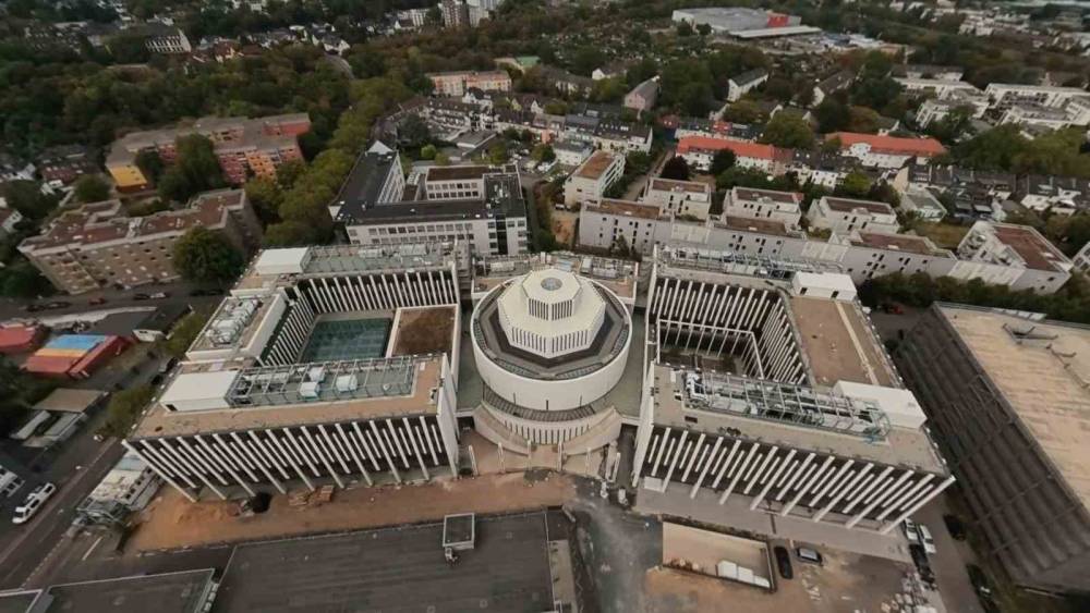 Süleymancıların Almanya Köln'de inşa ettiği dev tesis havadan görüntülendi