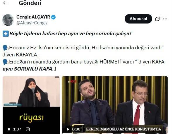Alparslan Kuytul, Hz. İsa ile konuşmuş!