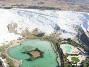 Pamukkale artık havadan da gezilebiliyor