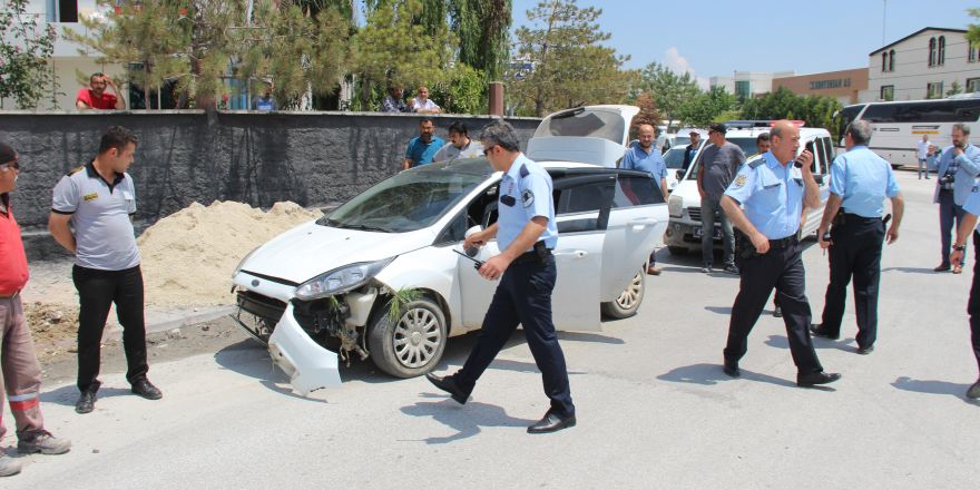 Konya’da polis-şüpheli kovalamacası