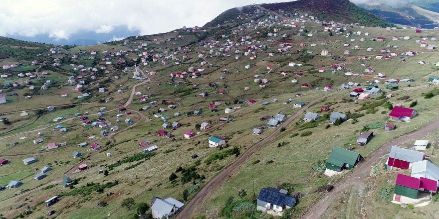 Yaylalardaki çarpık yapılaşma havadan böyle görüntülendi