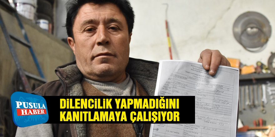 İstanbul'da dilencilik yapmadığını kanıtlamaya çalışıyor