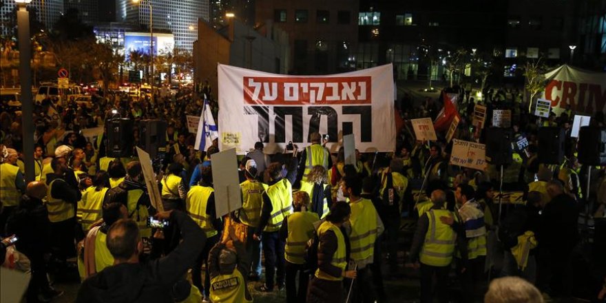 İsrail'de 'sarı yeleklilerden' hayat pahalılığı protestosu