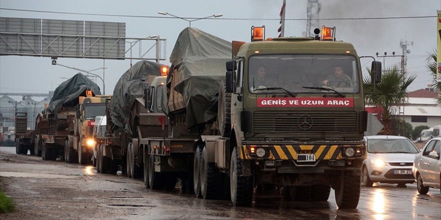 Suriye sınırına askeri sevkiyat sürüyor