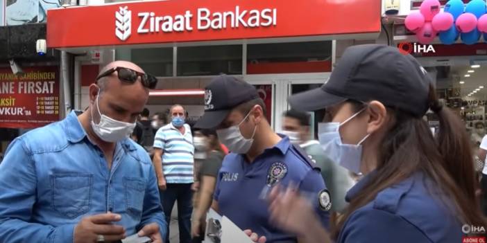 Maske Takmayan Vatandaştan Polise Tepki: "Senin İsmini Öğreneceğim Ben"