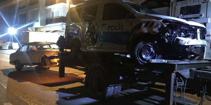 Konya’da minibüsle polis otosu çarpıştı: 2 yaralı