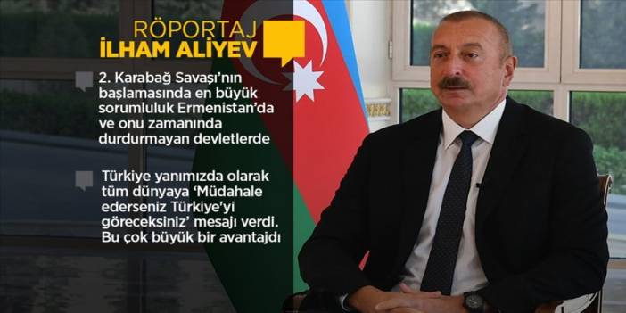 Aliyev, Karabağ Zaferi'nin 1. yılında  konuştu