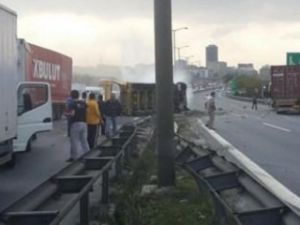 İstanbul trafiğini felç eden kaza