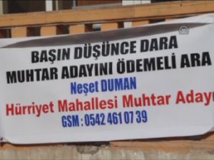 Başın Düşünce Dara, Muhtar Adayını Ödemeli Ara